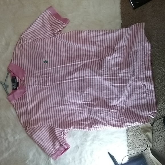 Polo Ralph Lauren Other - Polo Ralph Lauren Pink Striped Polo shirt